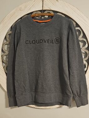 Cloudveil Men's Gray Crewneck Sweatshirt